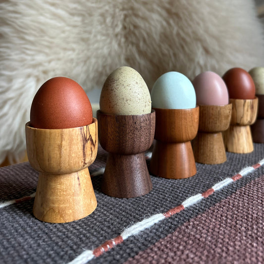 Handmade Wooden Egg Cups